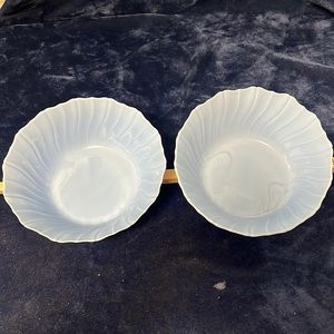 Pair of Vintage Floral Serving Bowls